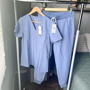 NWT Vapor Blue FIGS scrubs - sold out online -